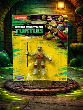 Teenage Mutant Ninja Turtles Donatello Figure NIP Nickelodeon Playmates TMNT Toy